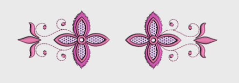 Nr.12 rosablomst stor ramme