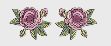 Nr.14 2 roser stor ramme