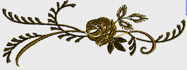 Nr.37 Brun rose liten ramme